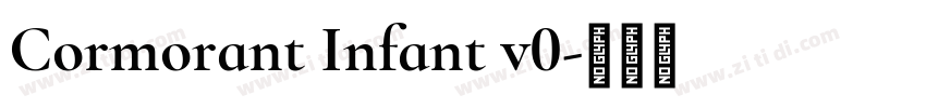 Cormorant Infant v0字体转换